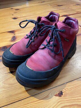 ECCO Red leather boots - Women's 8